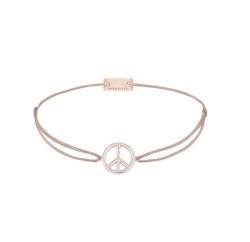 Momentoss Filo Armband - Textil - Beige - rosevergoldet - 21204090