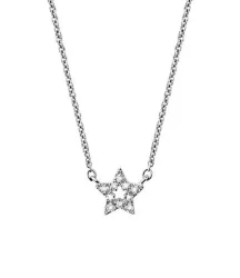 Momentoss Halskette - Weissgold Stern - 21300009