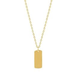 Momentoss Filo Halskette - Gravurplatte rechteck - 21700057