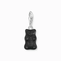 Thomas Sabo Charm - Goldbären-Anhänger in Schwarz - 2194-017-11