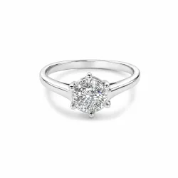 ELLA Juwelen Ring - ELLA Juwelen Ring 750 Gold Weiß mit Diamant - 22100040