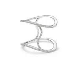 ELLA Juwelen Ring - ELLA Juwelen Ring 750 Gold Weiß mit Brillant - 22300012
