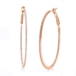 DiamondGroup Creolen - Brillant Rosegold 750 - 2C247RG-2