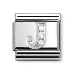 Nomination Classic - SilverShine Buchstabe J mit Zirkonia - 330301/10