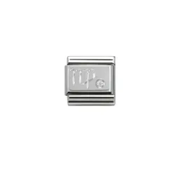 Nomination Classic - SilverShine Sternzeichen Jungfrau mit Zirkonia - 330302/06