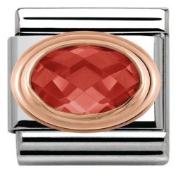 Nomination Classic - Composable Classic - 9k Roségold, Edelstahl, Zirkonia - 430601/005