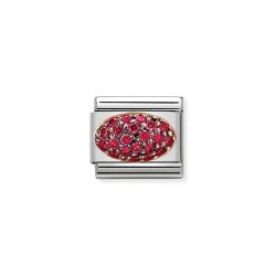 Nomination Classic - Composable Classic - Kuppel und rote Zirkonia - 430314/02