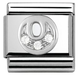 Nomination Classic - SilverShine Buchstabe O mit Zirkonia - 330301/15