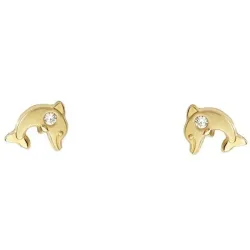 Schneider Basic Ohrringe - Gold - Delphin - KI13