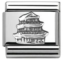 Nomination Classic - Around The World - Edelstahl Silber - Pagode - 330105/25