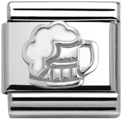 Nomination Classic - Around The World - Edelstahl Emaille Silber - Bier - 330202/34