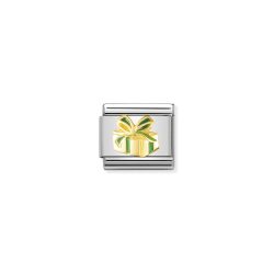 Nomination Classic - RELIEF Edelstahl, Email und 18K-Gold (Geschenk)