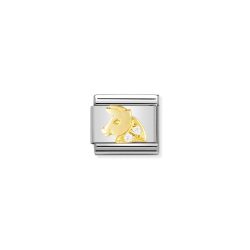 Nomination Classic - STERNZEICHEN Edelstahl, 18K-Gold und Cubic Zirc. (Stier)
