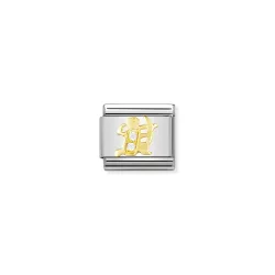 Nomination Classic - STERNZEICHEN Edelstahl, 18K-Gold und Cubic Zirc. (Schutze)