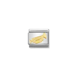 Nomination Classic - MUSIC Edelstahl und 18K-Gold (Trompete)