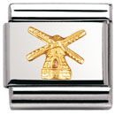 Nomination Classic - RELIEF MONUMENT Edelstahl und 18K-Gold (Windmuhle)