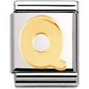 Nomination BIG - BUCHSTABE Edelstahl und 18K-Gold (Q)