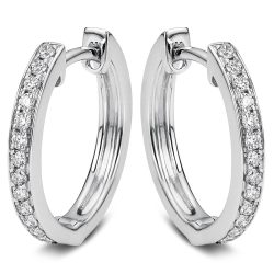 DiamondGroup Creolen - Brillant Weißgold 750 - 96-10038