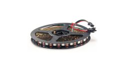 Diamex 4-m-LED-Streifen mit WS2812-kompatiblen-LEDs, 60 LEDs/m, schwarze Platine