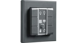 Homematic IP Wired Smart Home Wandtaster ? 6-fach, anthrazit, HmIPW-WRC6-A