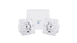 Homematic IP Set mit Smart Home Zentrale CCU3 und 2x Rollladenaktor für Markenschalter