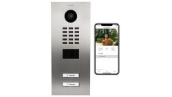 DoorBird D2102V IP-Video-Türsprechanlage LAN Außeneinheit Edelstahl V4A (gebürstet)