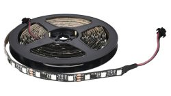 ENOVALITE 5-m-LED-Streifen WS2812B-kompatibel, 10 W, 5 V DC, RGB, 2 W/m, 60 LED/m, IP20