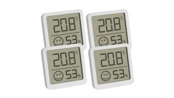 TFA Dostmann 4-pack Thermo-/Hygrometer Weiß 30.5053.02.04