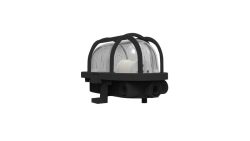 Müller-Licht Oval Feuchtraumleuchte E27 60 W Schwarz