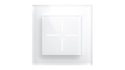 Homematic IP Smart Home Set Glastaster, 1-fach-Glasrahmen, 1x HmIP-WGS, 1x HmIP-GF1