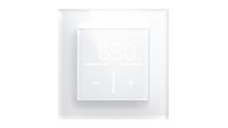 Homematic IP Smart Home Set Glasthermostat mit Co2-Sensor - weiß, 1 Fach-Glasrahmen, HmIP-WGTC + HmIP-GF1