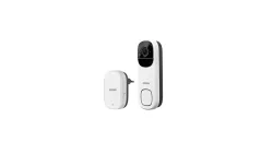 OSRAM SMART+ Smart Home WLAN-Türklingel mit Kamera, 2K, Akku, IP66, Weiß