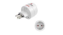 hama 00223484 Reiseadapter Typ J, L, N, 3-polig, für die Schweiz, Italien und Brasilien