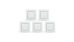 Homematic IP Smart Home Tasterwippe für Markenschalter ? universal, HmIP-BRU 5er Set