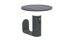 Die Bold Solar-Wandleuchte mit PIR, Gun Grey
