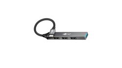 Goobay Slim 4-Port USB-Hub, USB-C? auf USB-A, 5 Gbit/s