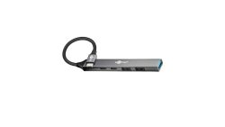 Goobay Slim 5-Port USB-Hub, USB-C? auf USB-C?/USB-A, 5 Gbit/s