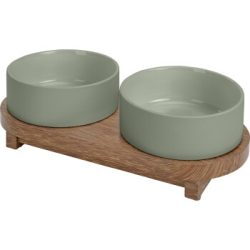 more LIFESTYLEPETS Keramik Doppelnapfständer Premier grau