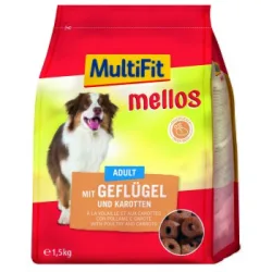 MultiFit Mellos Trockenfutter Hund Adult, Geflügel und Karotten 1.5 kg