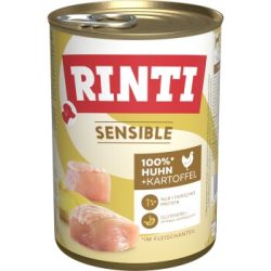RINTI Sensible Nassfutter Hund, Adult, Dose 12x400 g Huhn und Kartoffel 12x400 g