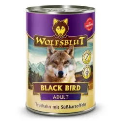 WOLFSBLUT Adult Black Bird - Truthahn mit Süßkartoffeln - 6x395g