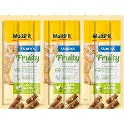 MultiFit Fruity Meat Sticks Huhn und Apfel 56x5 g