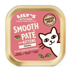 LILY'S KITCHEN Nassfutter Kitten Smooth Patè Huhn 38x85 g