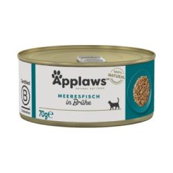 Applaws Nassfutter Katze Adult in Brühe Meeresfisch 24x70 g