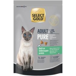 SELECT GOLD Trockenfutter Katze Pure Adult Reich an Seidenraupe 300 g