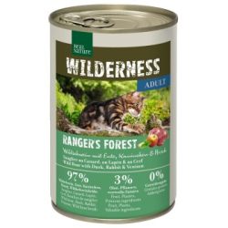 REAL NATURE WILDERNESS Nassfutter Katze, Adult Ranger's Forest, Wildschwein mit Ente, Kaninchen und Hirsch 6x400 g