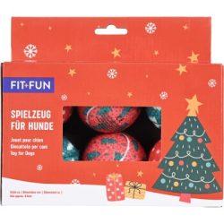 FIT+FUN Spielzeug Xmas Tennisball-Set 6 Stück