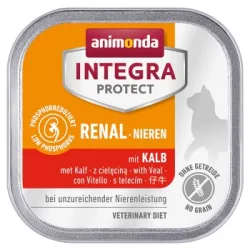 animonda Integra Protect Nassfutter Katze, Adult, Nieren Kalb 16x100 g