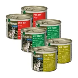 REAL NATURE WILDERNESS Nassfutter Hund, Adult, Mixpaket 6x200 g
