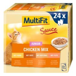 MultiFit Junior Sauce Chicken Mix Multipack 24x100 g
